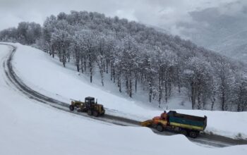 بارش باران و برف در نوار شمالی کشور